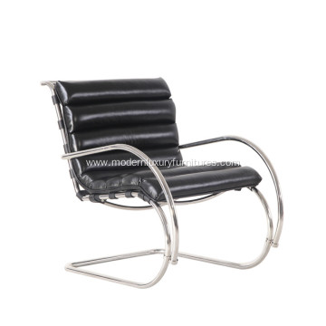 Modern Black Leather MR Lounge Chair Replica